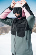 Mons Royale Decade Wool Fleece Hood - dusty pink