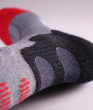 Lenz Heat Sock 5.1 Toe Cap Slim Fit - šedá / červená