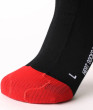 Lenz Heat Sock 6.1 Toe Cap Compression - čierna / červená
