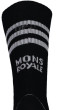 Mons Royale Signature Crew Sock - black/grey