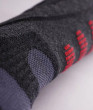 Lenz Heat Sock 5.1 Toe Cap Regular Fit - šedá / červená