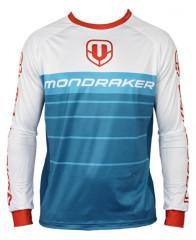 Mondraker Enduro/Trail Jersey Long - petroleum/white/red