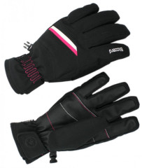 Blizzard Viva Plose Ski Gloves - čierna / biela / ružová