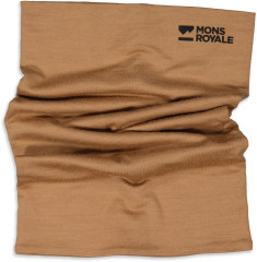 Mons Royale Double Up Neckwarmer - toffee