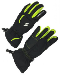 Blizzard Reflex Junior Ski Gloves - čierna / zelená