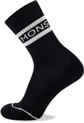 Mons Royale Signature Crew Sock - black / white