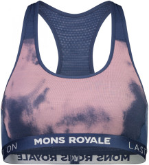 Mons Royale Sierra Sports Bra - denim tie dye
