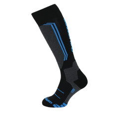 Allround Wool Ski Socks Junior - čierna / modrá