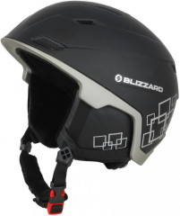 BLIZZARD helma Double ski helmet, black matt/gun metal/silver squares, AKCE
